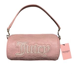 Juicy Couture string of pearls roll bag